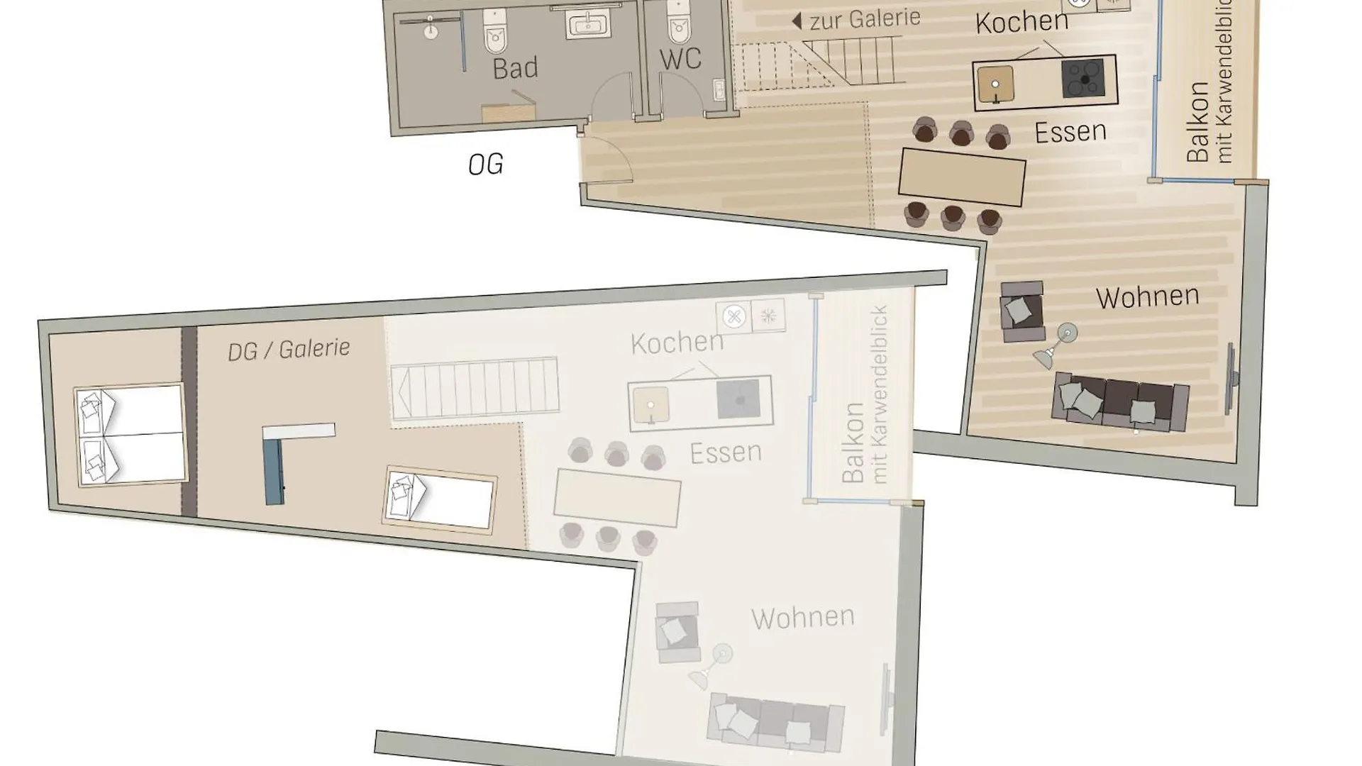 Adlerhaus, Loft Gerberkreuz -410- Apartment Mittenwald